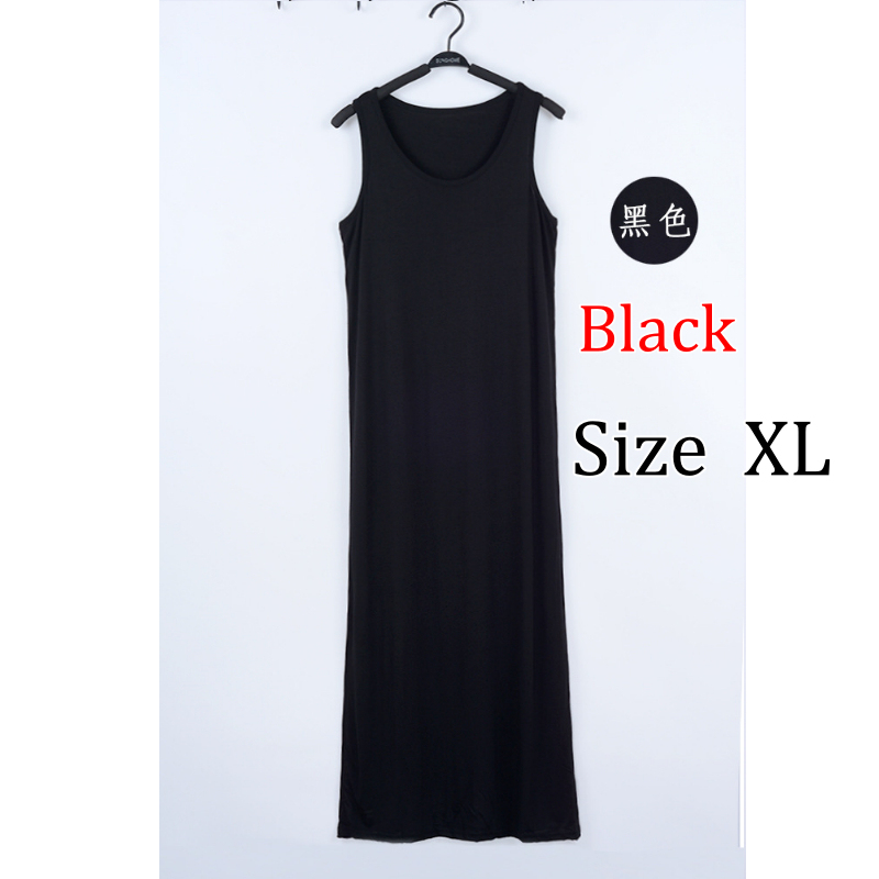 Stella Fashion Spring and Summer Modal vest long skirt loose long suspender bottoming skirt with racer vest skirt-Stella's Fashion