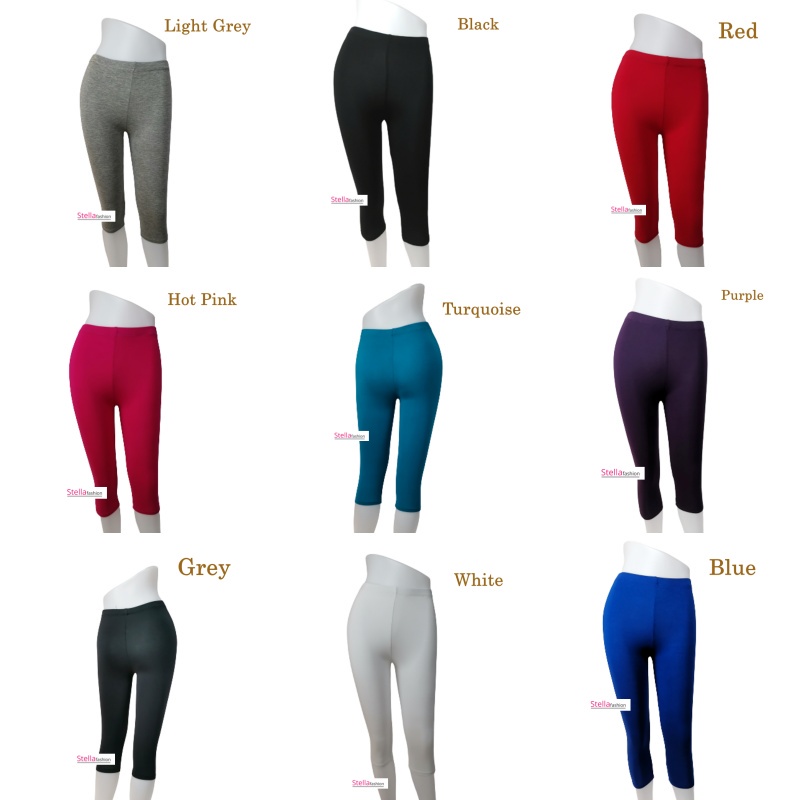 Stella Fashion Ready Stock MODAL LEGGINGS Yoga Sport Wear Legging Stretchable Tights Singapore Seller