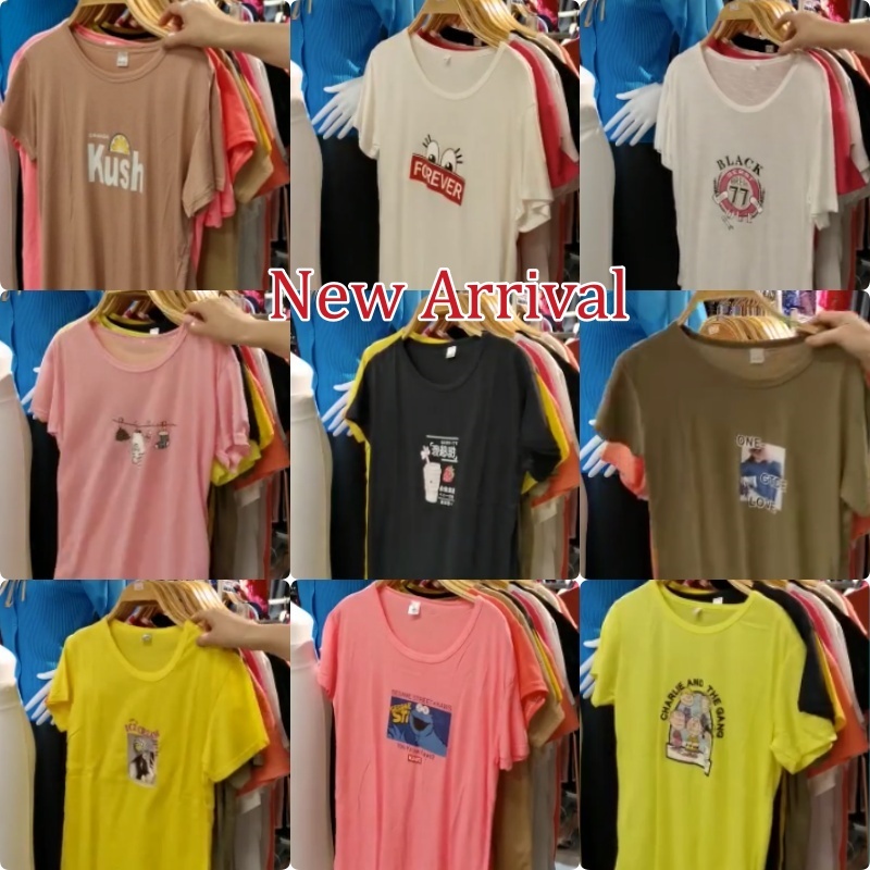 Stella Fashion Korean Version Summer Women's Short-Sleeved T-shirt Round Neck Cheap Short-Sleeved T-shirt