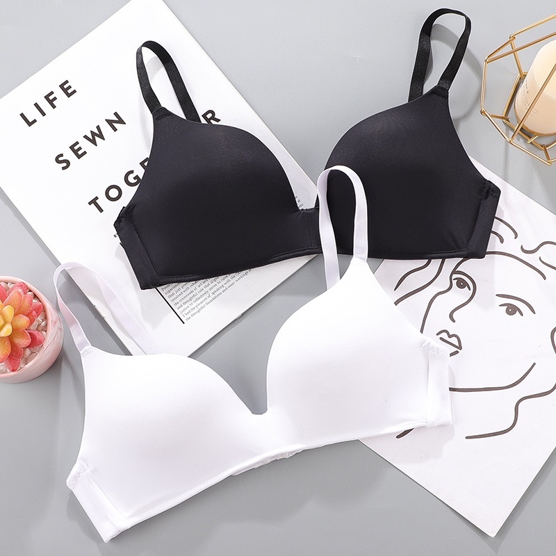 [Stella fashion]Japanese Sexy bra Thin Mould Cup up bra breathable comfortable Women Bra Student Plus size Nylon