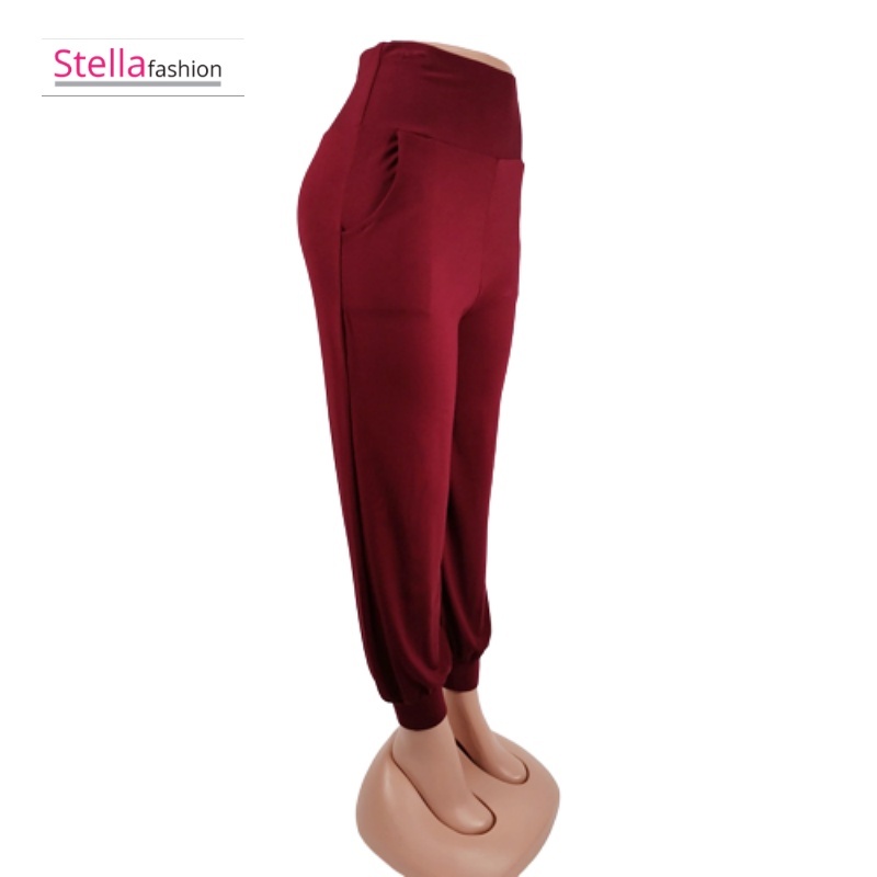 [Stella Fashion]  Ladies Long Alibaba Pant  Plus Size Muslimah Pants High Waist Pants MODAL Bamboo Fibre-Stella's Fashion