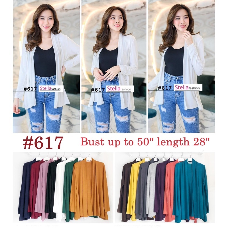 Stella Fashion Ladies Cardigan for Office Sweater Long Sleeved Women Bamboo Fibre Outer Wear