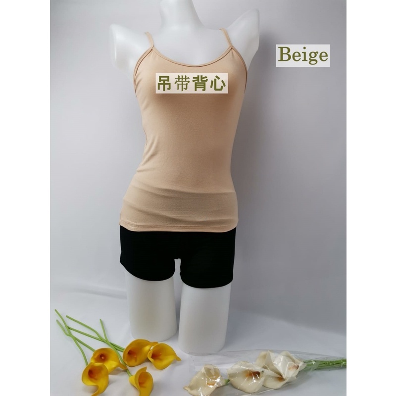 Stella Fashion Women's Tank Tops Camisole MODAL Stretchable Round Neck Singlet 女式背心吊带背心 kamisol rompi wanita-Stella's Fashion