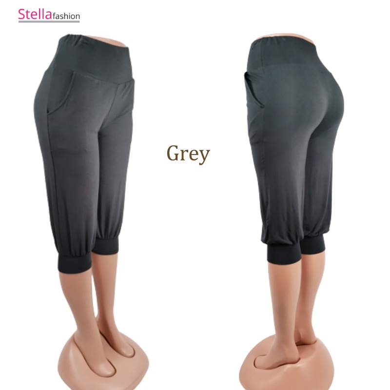 Stella Fashion [ Ready Stock ] Women 3/4 Alibaba Pant  Plus Size Muslimah Pants With Pockets