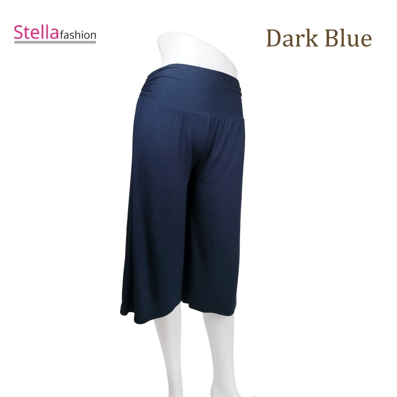 [Stella Fashion] Lady Pant Skirt Palazzo Cooling Soft and Comfortable Elastic, Bamboo Fibre Muslimah Pants Plus size