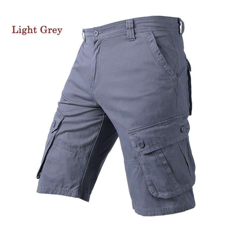 [Stella Fashion] New Men's Casual Short Bermuda 100% Cotton Casual Beach Cargo Pants Straight Short Pants-Stella's Fashion