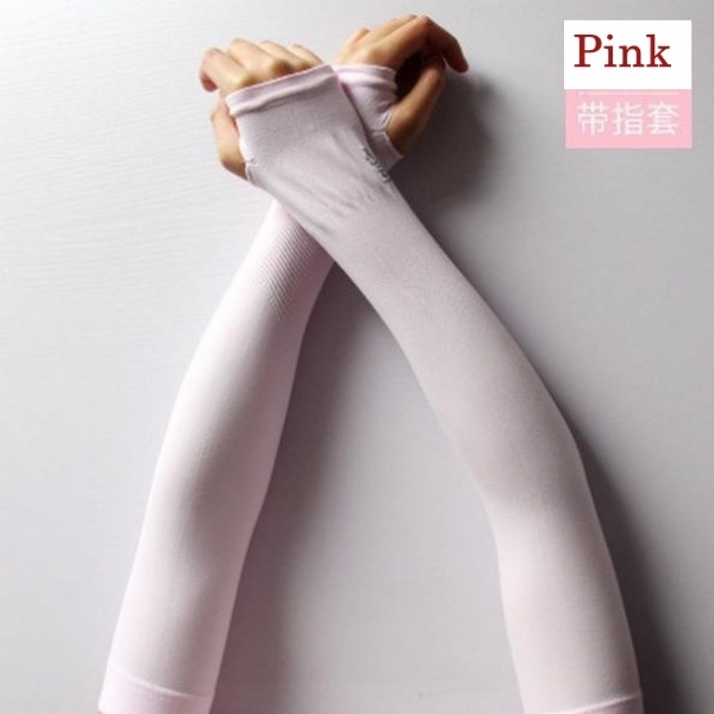 UV Protection outdoor sleeves hand covers driving sport ice silk sleeve cooling arm long sleeves sun block cover-Stella's Fashion