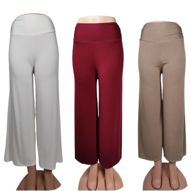 Stella Fashion Ready Stock  Long Pants Muslimah Wear Ladies Long Pant Skirt  Palazzo Pants Plus Size