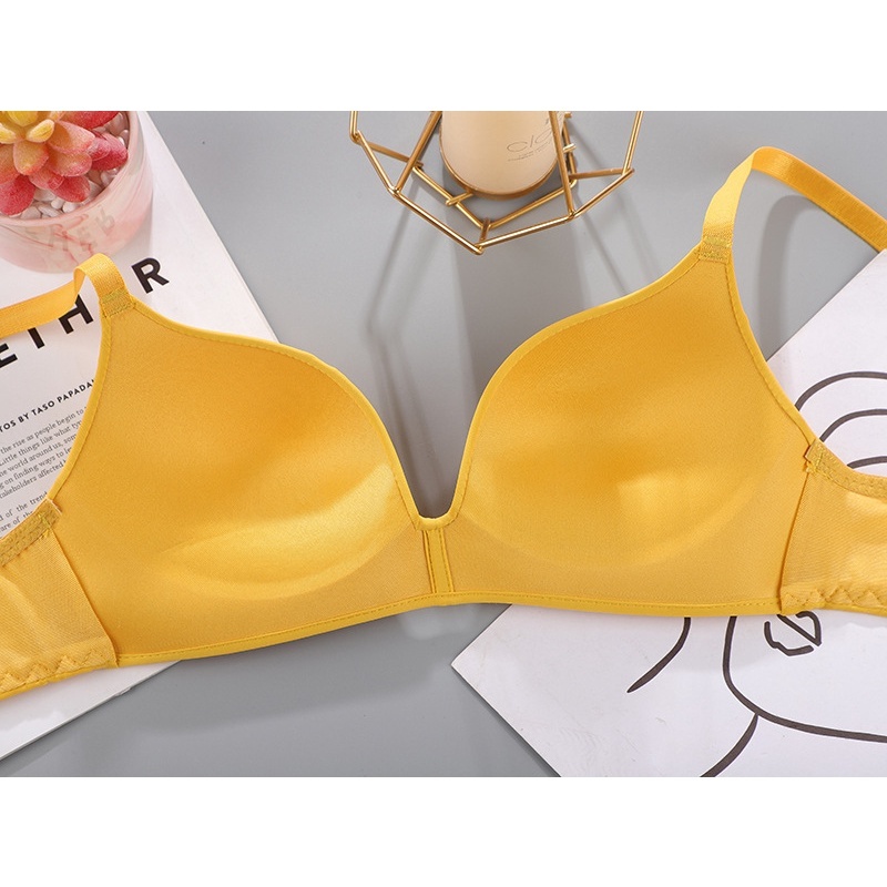 [Stella fashion]Japanese Sexy bra Thin Mould Cup up bra breathable comfortable Women Bra Student Plus size Nylon