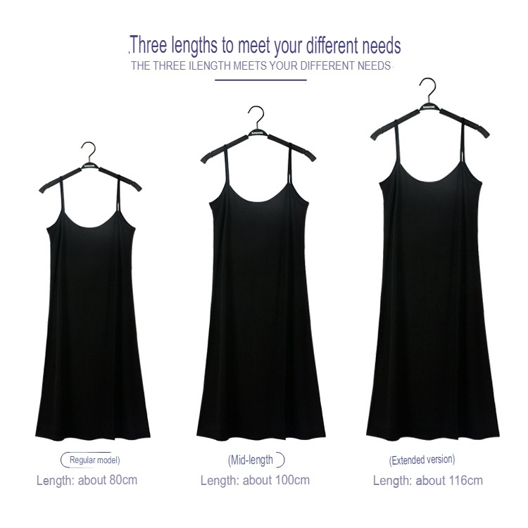 Stella Women Sleeveless slip dresses Modal Fabric skirt loose vest Stretch dress plus size spaghetti strap nightdress