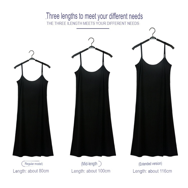 Stella Women Sleeveless slip dresses Modal Fabric skirt loose vest Stretch dress plus size spaghetti strap nightdress