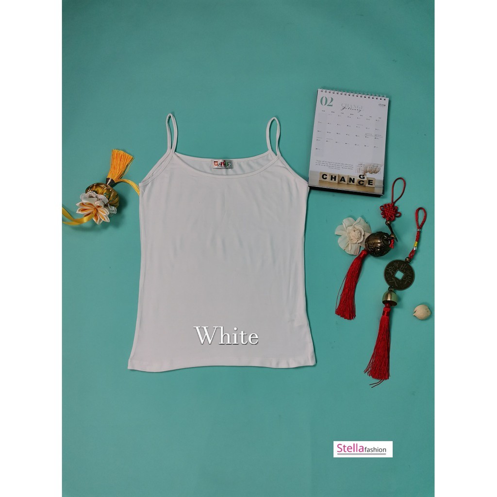 [STELLA FASHION]  U-Back Spaghetti Strape Tank Tops  Korea  MODAL + Spandex  Women Plus size Camisoles  M -XL Tanks Tops