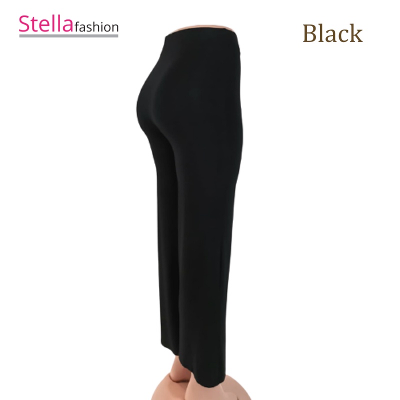 Stella Fashion Women's Elastic Straight Long Pants Seluar panjang perempuan-Stella's Fashion