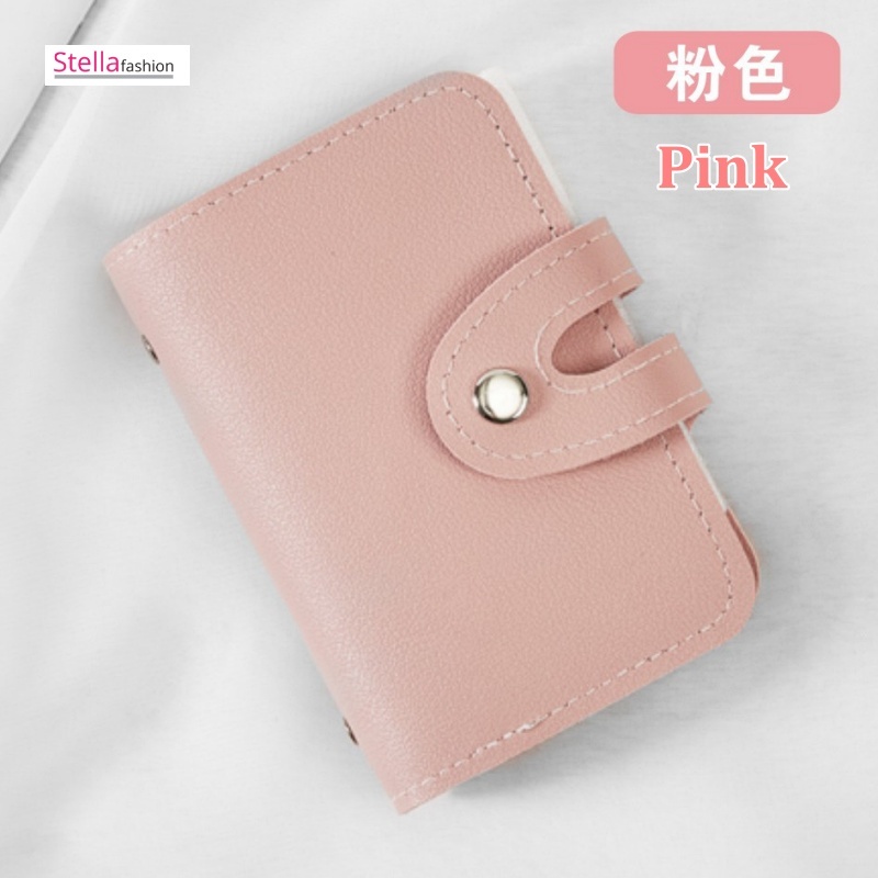 Stella Fashion Large-Capacity Card Holder, Leather Card Holder , Multi-Card Slot Card Holder [Ready Stock]