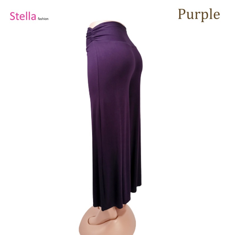 Stella Fashion Ready Stock  Long Pants Muslimah Wear Ladies Long Pant Skirt  Palazzo Pants Plus Size