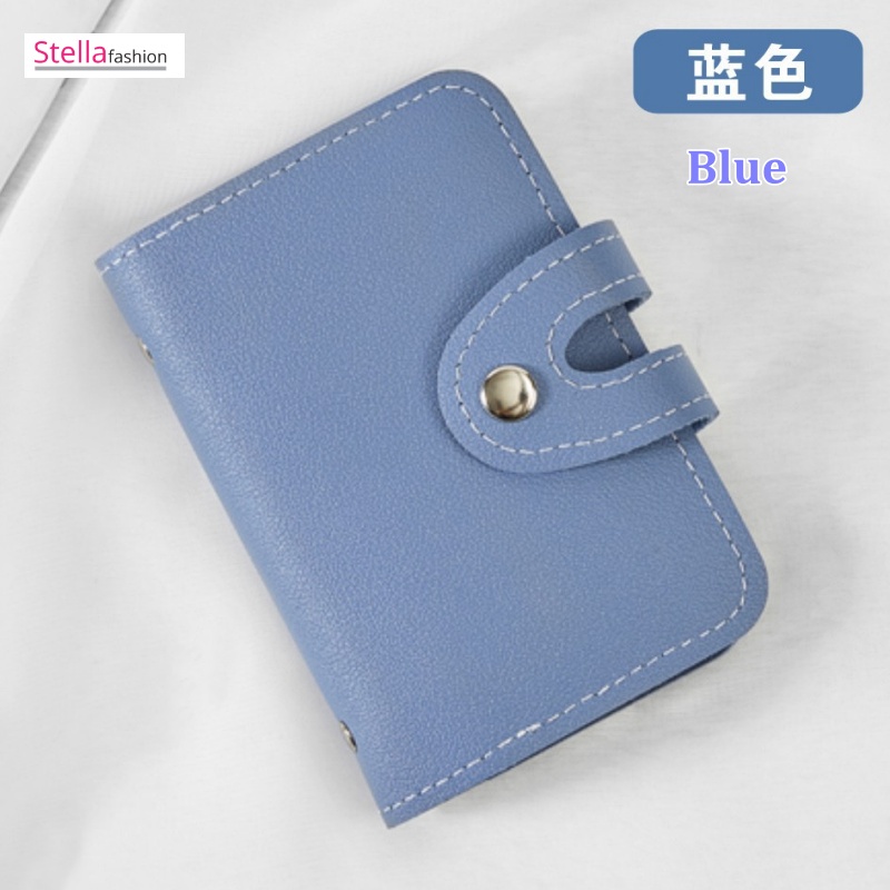 Stella Fashion Large-Capacity Card Holder, Leather Card Holder , Multi-Card Slot Card Holder [Ready Stock]