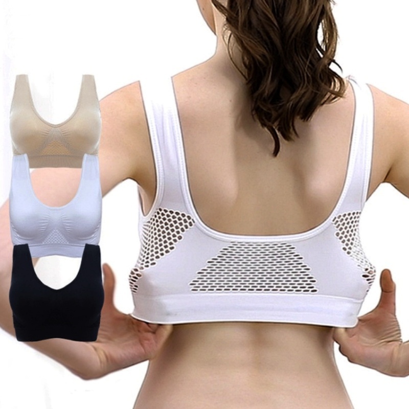 Women Plus Size Bralette lady seamless sports bra Yoga suits Yoga bra running sport bra size besar bra perempuan-Stella's Fashion