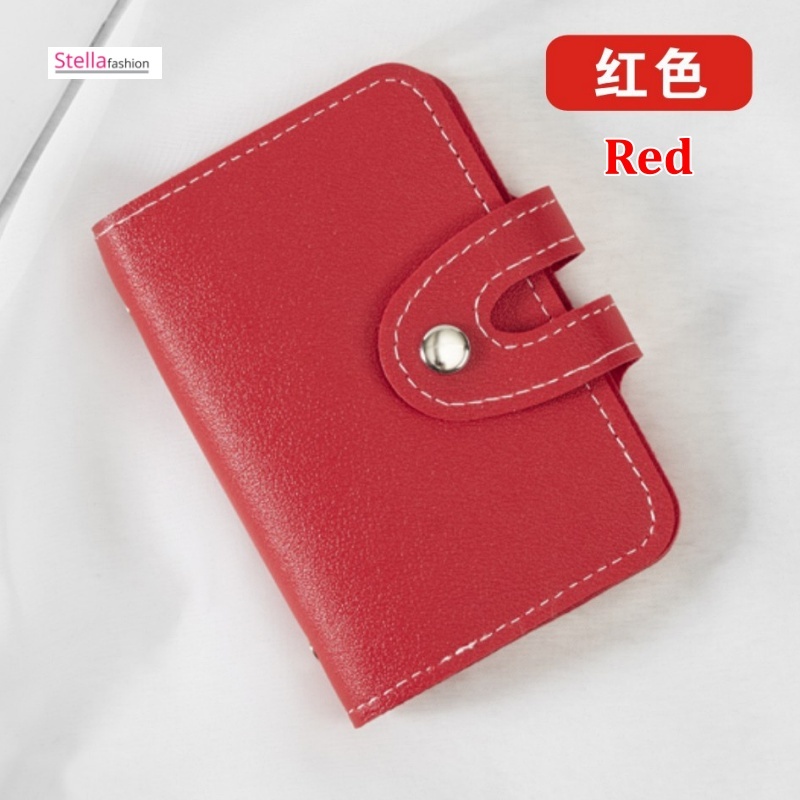 Stella Fashion Large-Capacity Card Holder, Leather Card Holder , Multi-Card Slot Card Holder [Ready Stock]