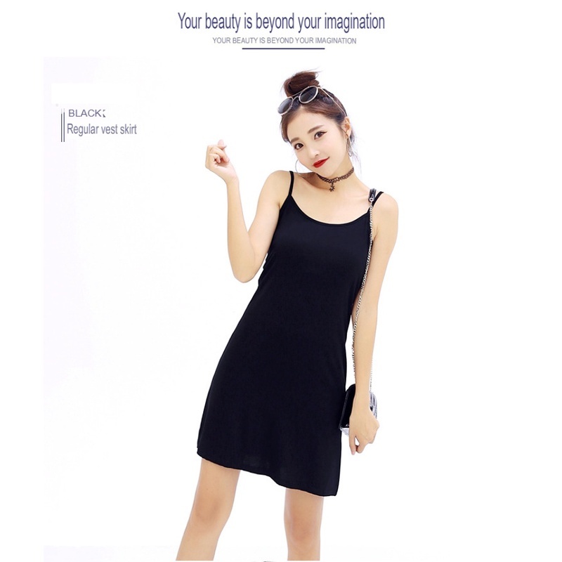 Stella Women Sleeveless slip dresses Modal Fabric skirt loose vest Str