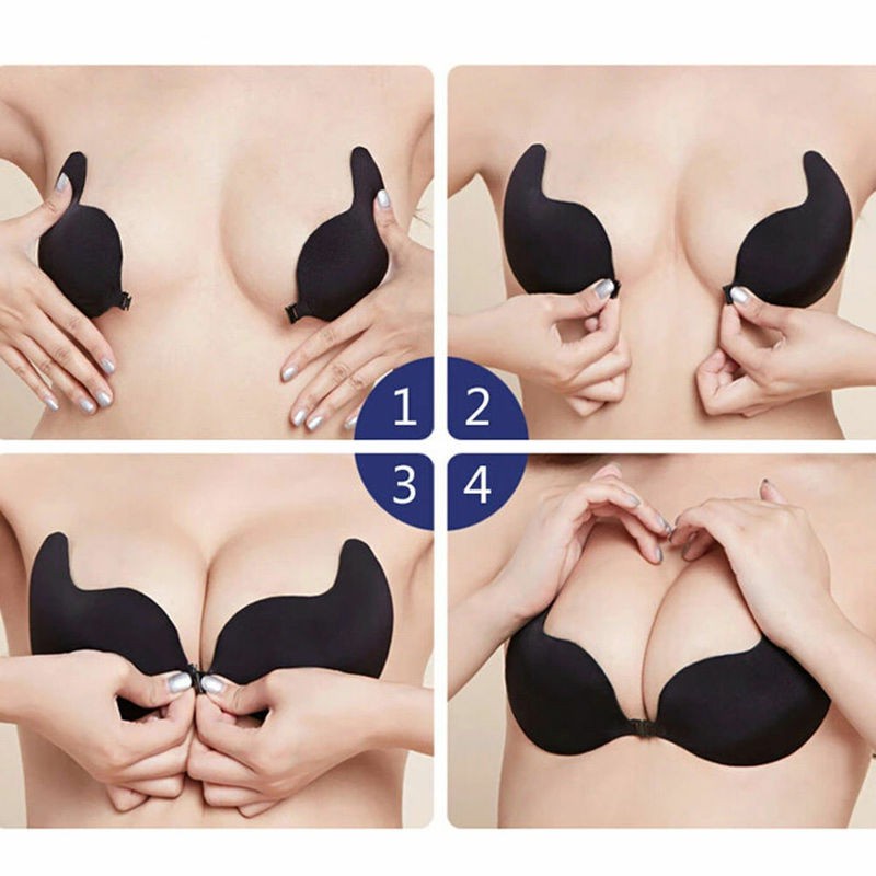 Invisible Silicone Bra Stickers Push Up Bra Pad Chest Sticker Backless  Adhesive Bra Dress Strapless