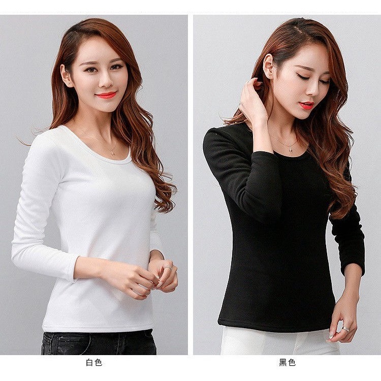 [Stella Fashion] Long Sleeve T shirt Women Blouse Muslimah Top Winter INNER OR OUTER Summar Wear MODAL FABRIC TOPS