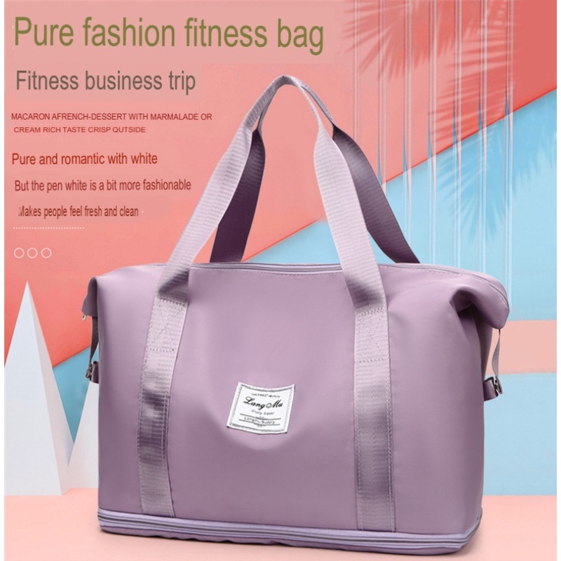 Stella Fashion Large Capacity Travel Bag Foldable Waterproof Bag besar 旅行包女超大拉杆手提便携待产收纳包运动健身包行李