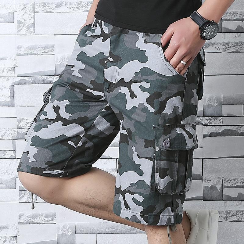 Stella Fashion  Men’s Camouflage Cargo Short Pants 100% Cotton Bermuda Summer Pants