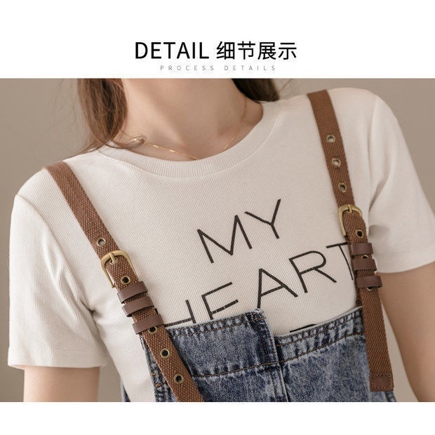 [Stella fashion] Korean version of denim overalls women's summer loose light and versatile shorts牛仔背带裤女夏季新款韩版宽松显瘦百搭短裤-Stella's Fashion