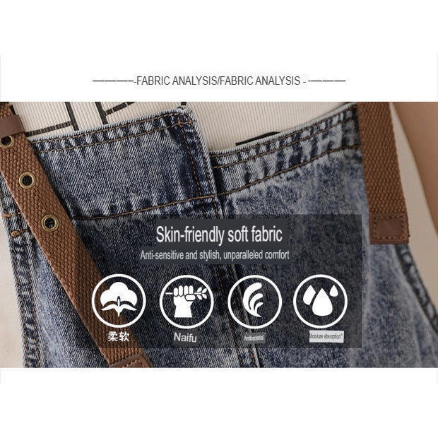 [Stella fashion] Korean version of denim overalls women's summer loose light and versatile shorts牛仔背带裤女夏季新款韩版宽松显瘦百搭短裤-Stella's Fashion