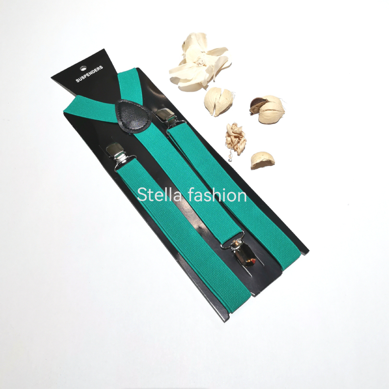 [Stella Fashion] 2.5cm Unisex Men/ Women  Adult Suspenders or Bow Tie Set for Wedding or even