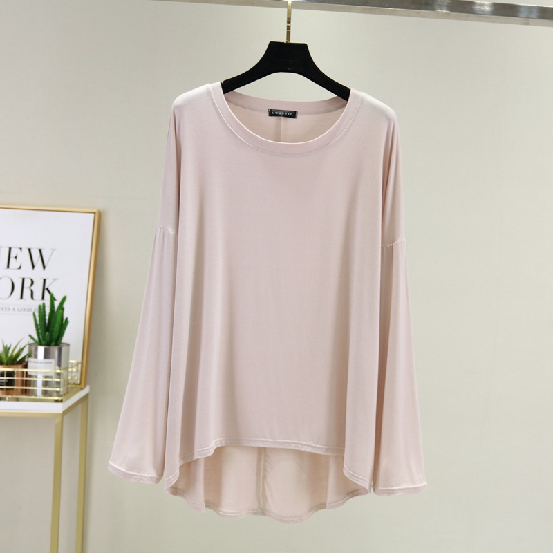Stella Fashion Women Muslimah Plus Size Bottoming Shirt Modal long Sleve Blouse Loose Top