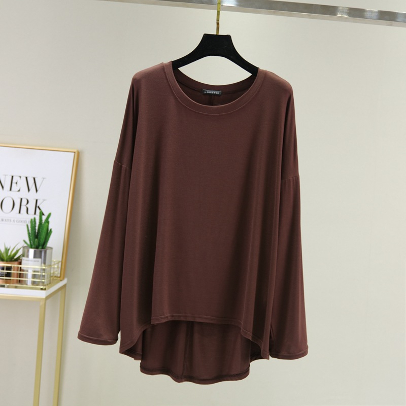 Stella Fashion Women Muslimah Plus Size Bottoming Shirt Modal long Sleve Blouse Loose Top