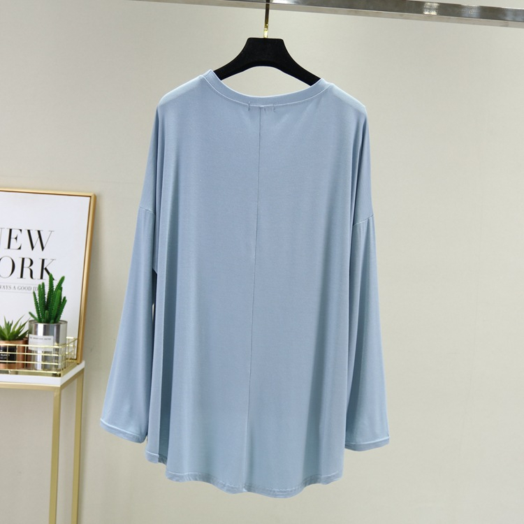 Stella Fashion Women Muslimah Plus Size Bottoming Shirt Modal long Sleve Blouse Loose Top