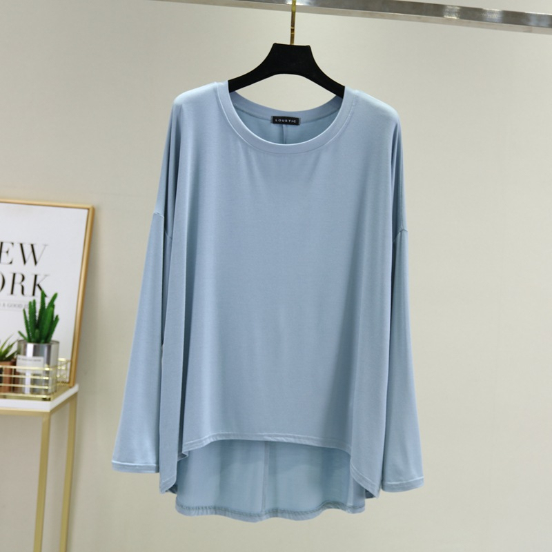 Stella Fashion Women Muslimah Plus Size Bottoming Shirt Modal long Sleve Blouse Loose Top
