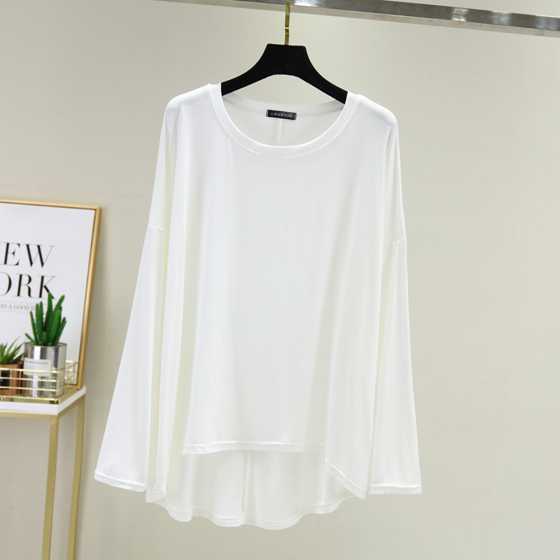 Stella Fashion Women Muslimah Plus Size Bottoming Shirt Modal long Sleve Blouse Loose Top