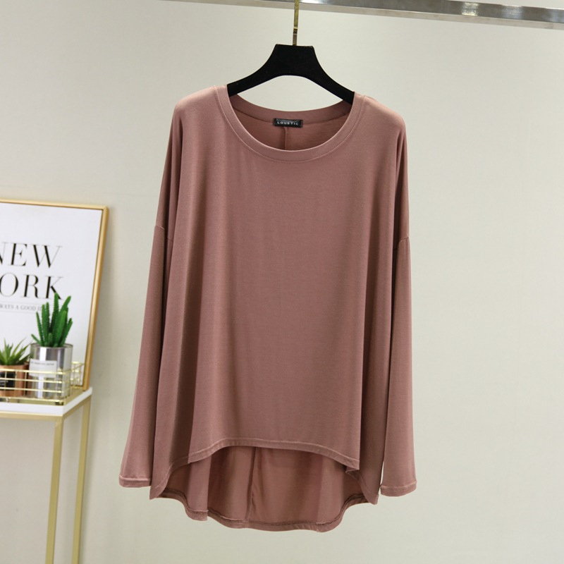 Stella Fashion Women Muslimah Plus Size Bottoming Shirt Modal long Sleve Blouse Loose Top