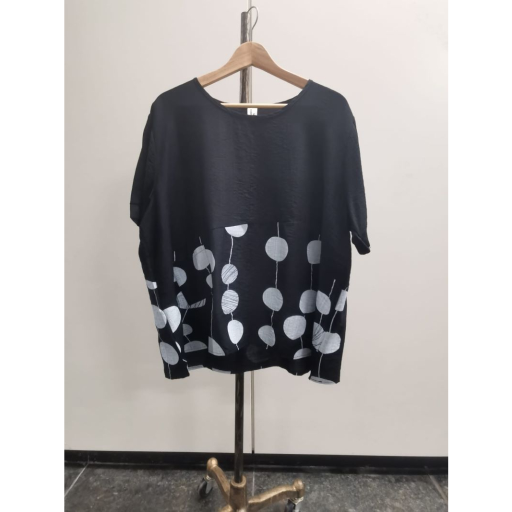 Stella Fashion Summer Middle -Age Women Blouse Plus size short sleeve Top