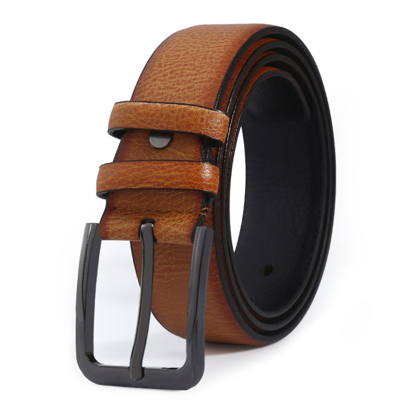 Stella Fashion Men's alloy pin buckle belt PU belt Jeans belt casual all-match pin buckle belt