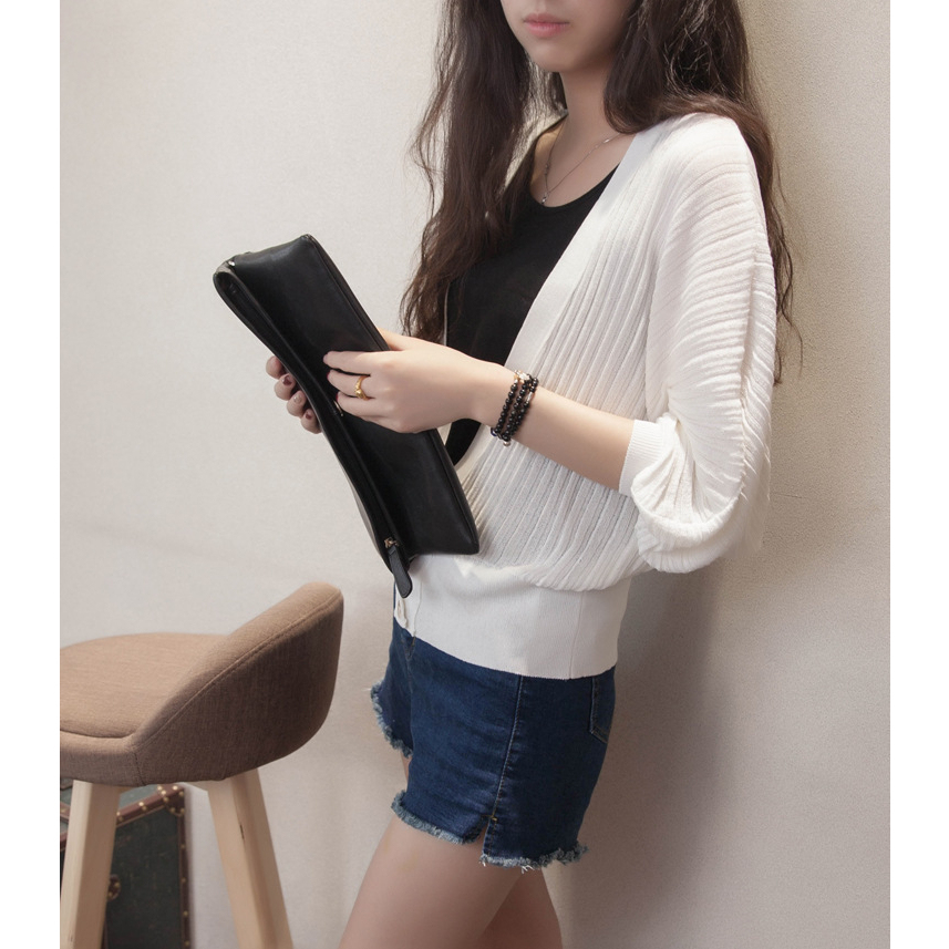 Stella Fashion Women Knitted Sweaters Cardigans Office Lady Lantern Sl