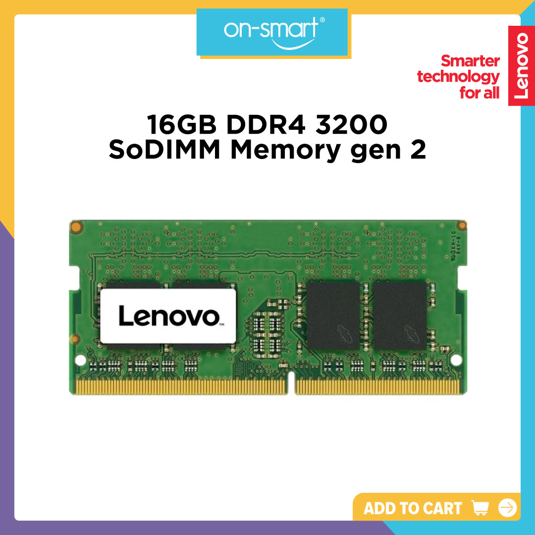 Lenovo ThinkPad 16GB DDR4 3200 SoDIMM Memory gen 2 - OnSmart