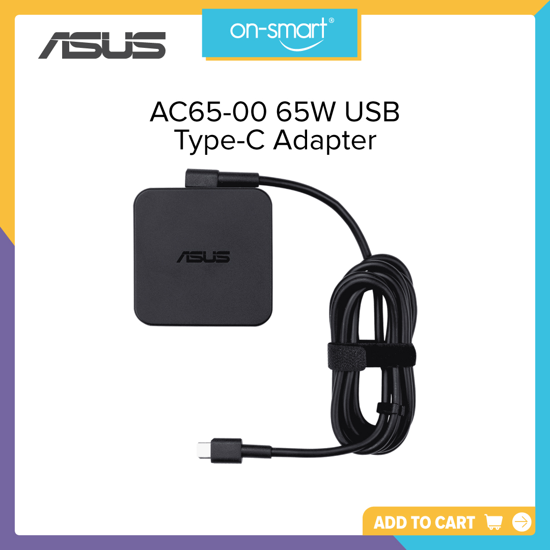 ASUS AC65-00 65W USB Type-C Adapter - OnSmart