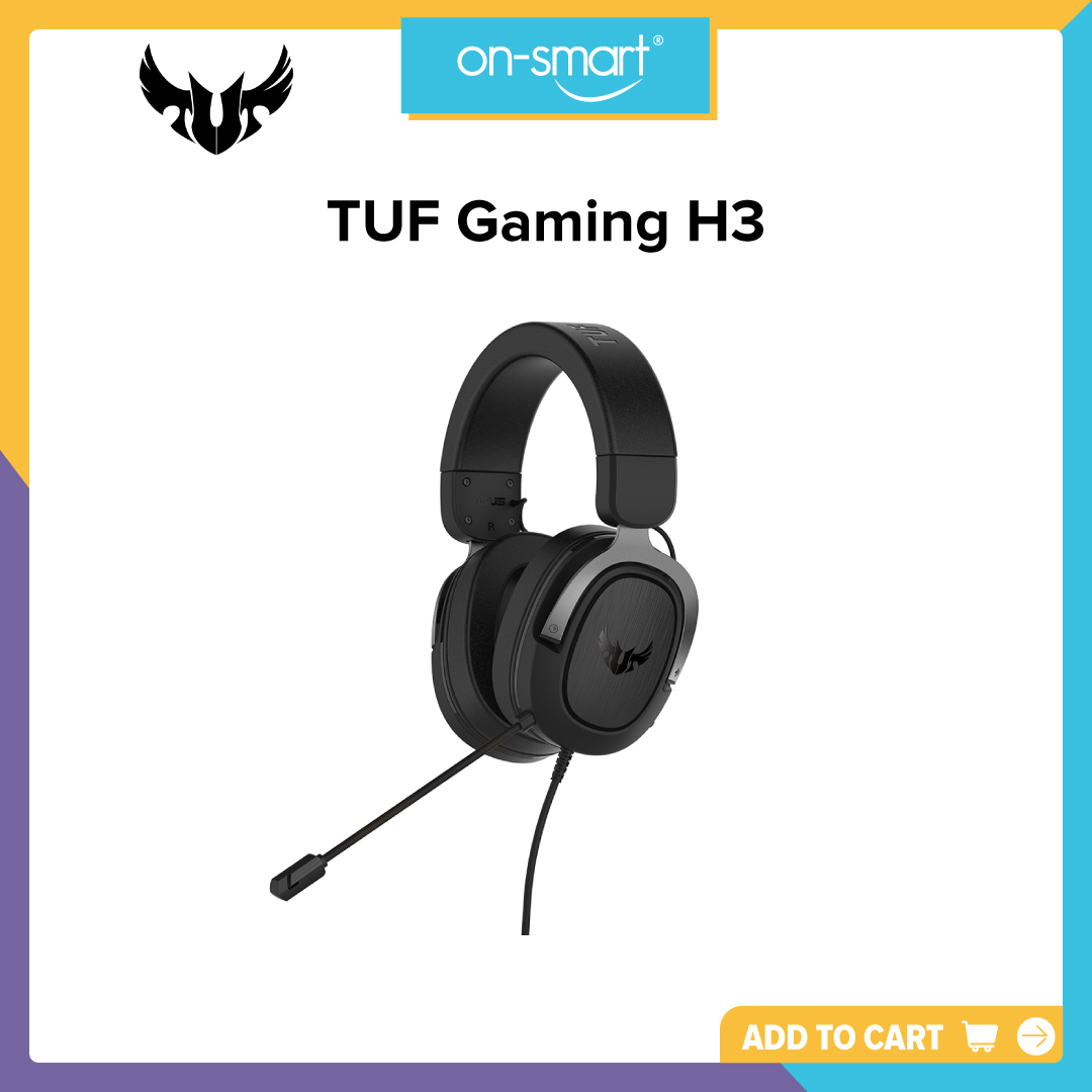 ASUS TUF Gaming H3 Silver 7.1 Wired Gaming Headset