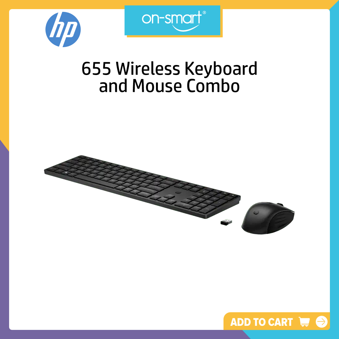 HP 655 Wireless Keyboard and Mouse Combo - OnSmart