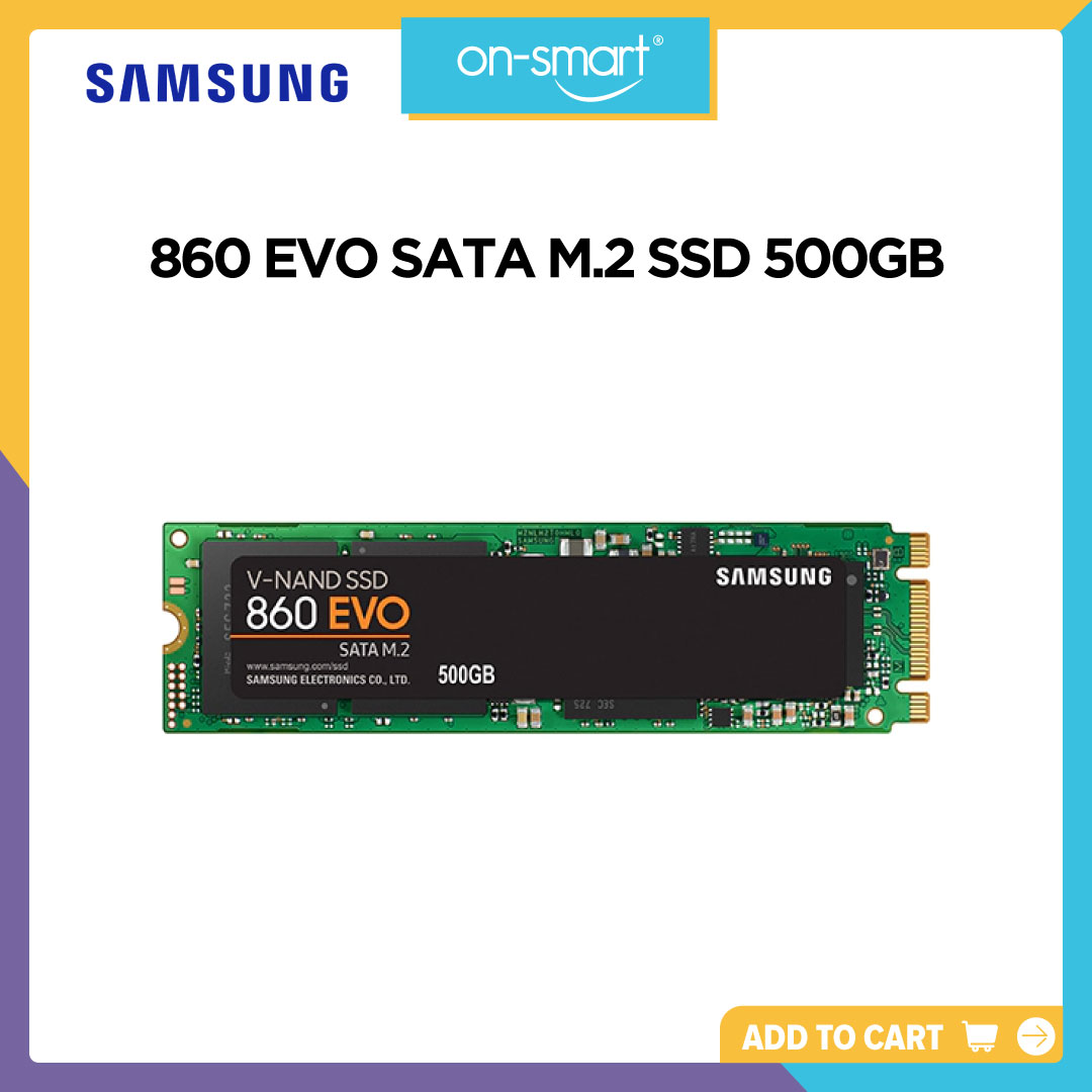 Samsung 860 EVO SATA M.2 SSD 500GB - OnSmart