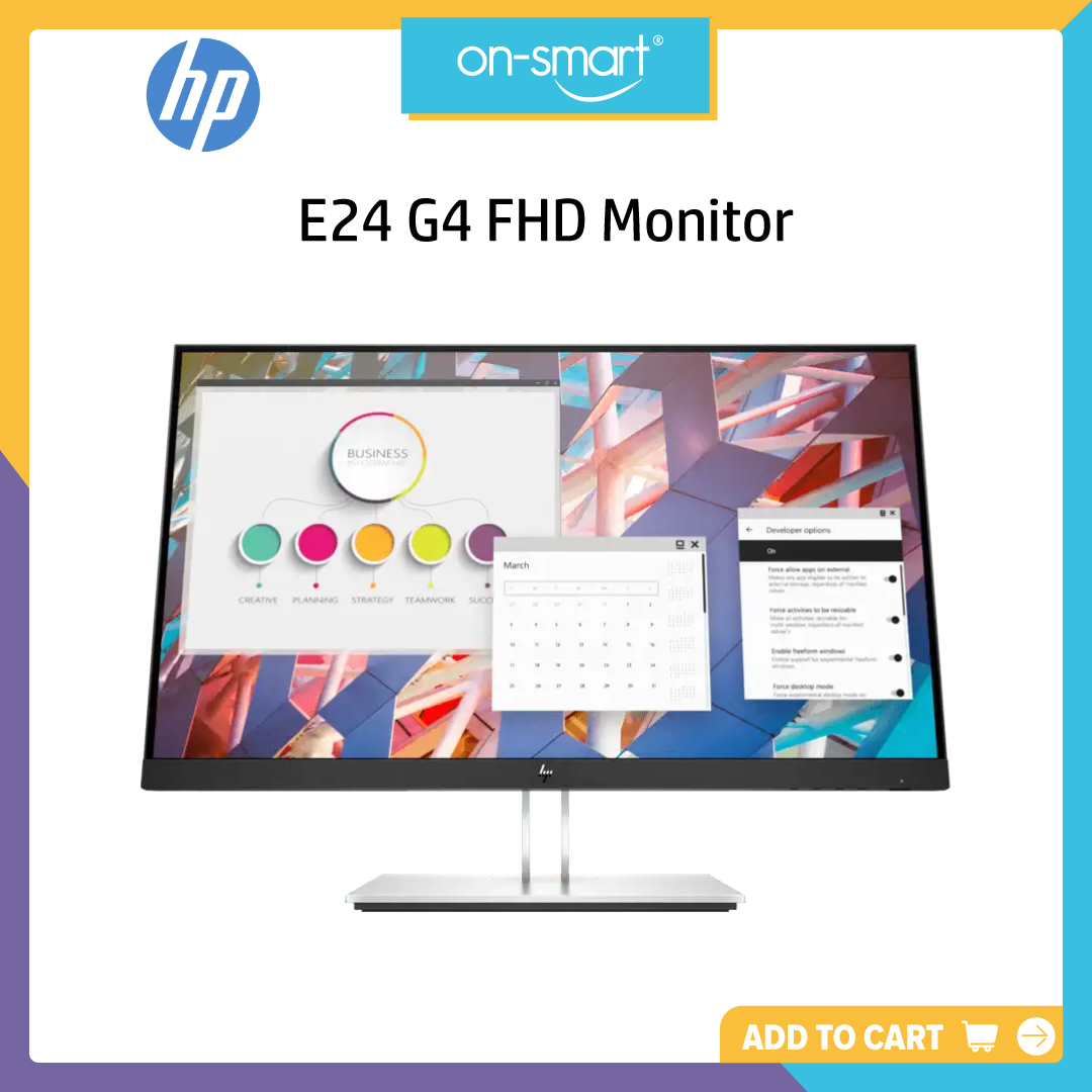 HP E24 G4 FHD Monitor - OnSmart