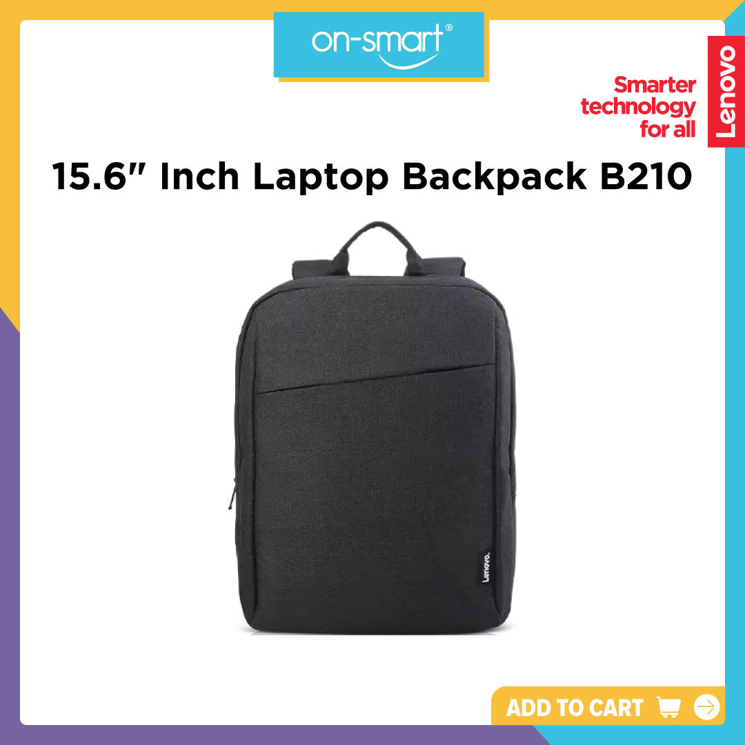 Lenovo 15.6" Inch Laptop Backpack B210 (Black) OnSmart