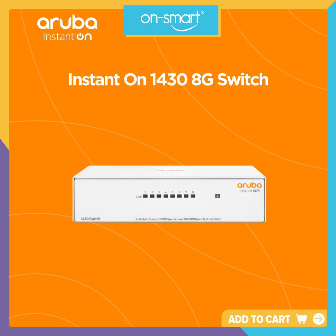 Aruba Instant On 1430 8G Switch - OnSmart