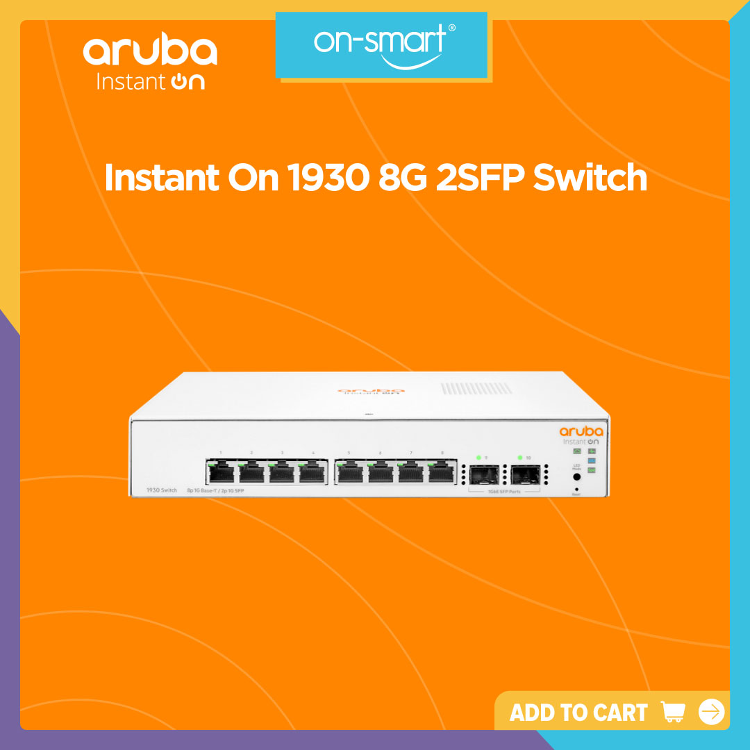 Aruba Instant On 1930 8G 2SFP Switch - OnSmart