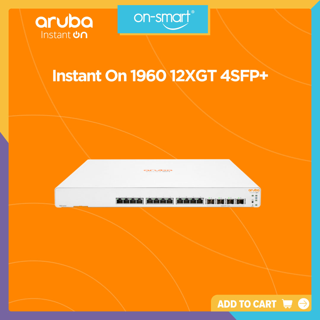 Aruba Instant On 1960 12XGT 4SFP+ Switch