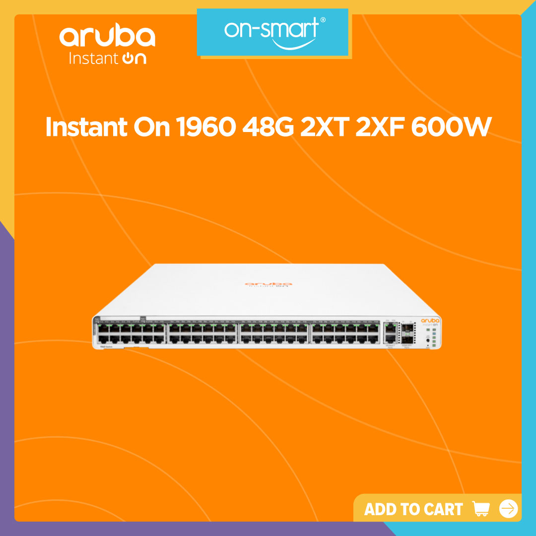 Aruba Instant On 1960 48G 2XT 2XF 600W Switch - OnSmart
